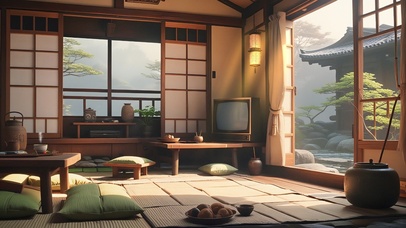 有电视机的温馨老屋