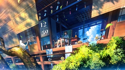 夏日午后小憩少女