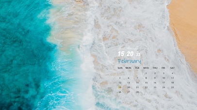 唯美蓝色大海桌面壁纸