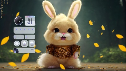可爱新年兔兔