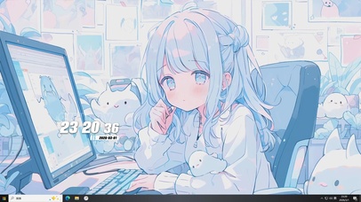 可爱女孩桌面主题