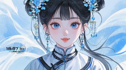 花漾小仙|青花瓷女孩