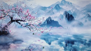 古风清新山水