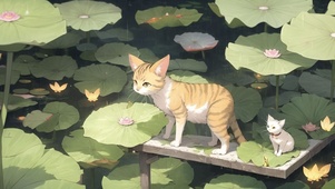 雨中的喵星人