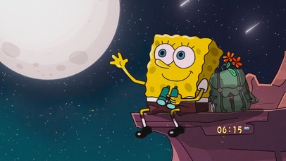 海绵宝宝望星空