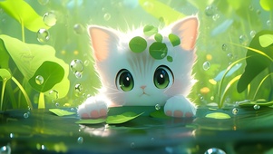 呆萌可爱猫咪