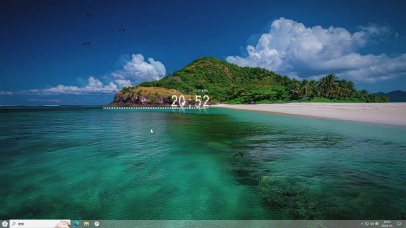 绿色护眼海景-桌面主题