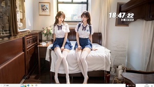 jk少女姐妹花  校园学妹