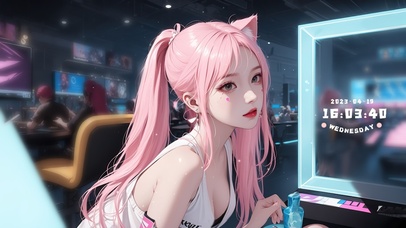 电竞猫耳可爱少女