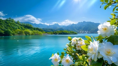 治愈阳光壮观花海