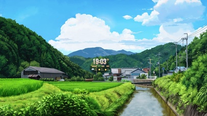 4K唯美治愈日系村庄