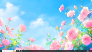 粉色白云花丛