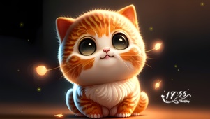 大眼萌猫