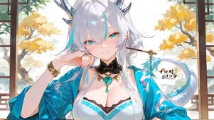古风白发少女