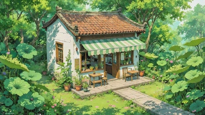 池边小屋