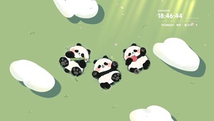 治愈小熊猫 三只小熊