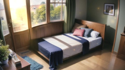 温馨的阳光午后卧室