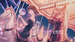 温馨游乐园少女
