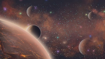 唯美星空梦幻宇宙地球星球太空