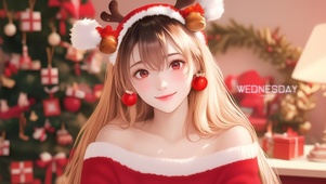 圣诞节女孩