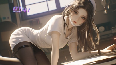 美女护士气质如冰雪般冷艳