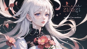 春日清新古风少女