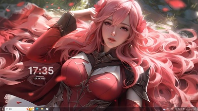 4K纯欲系红发美女