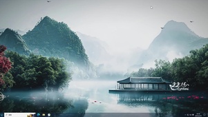 清新古风山水壁纸-桌面主题