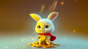 兔年大吉 可爱的萌宠 4K