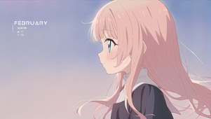 唯美粉发少女
