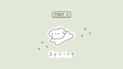 薄荷绿和治愈小白狗