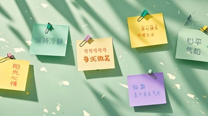 每天微笑护眼便签墙