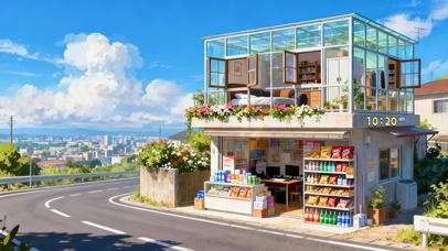 小清新小镇商店