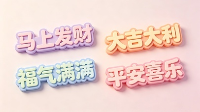 发财大吉福气平安