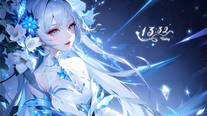 梦幻蓝百合少女