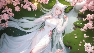 雨中清新狐女