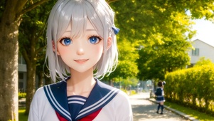 可爱校服美少女