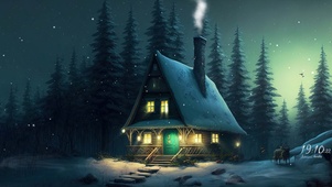 雪夜小屋