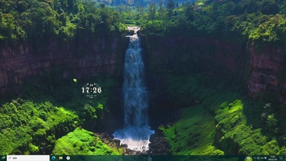 美丽瀑布主题壁纸