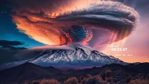 4k火山云