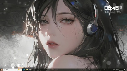 忧郁伤感的美少女