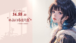治愈超萌短发女孩