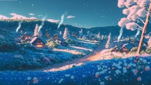 飘雪村庄