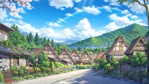 彩虹木屋小镇