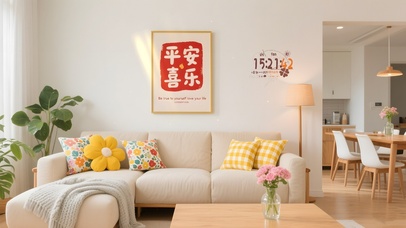 平安喜乐挂画