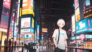 街区赛博男孩街道