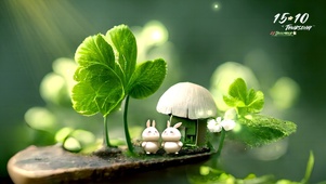 两只小兔的蘑菇小屋