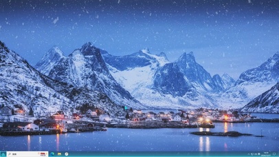 雪天小镇—【主题桌面】