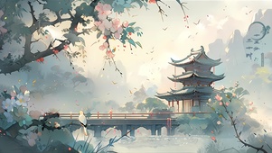 古风小雨淅淅