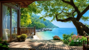 清新治愈海边别墅